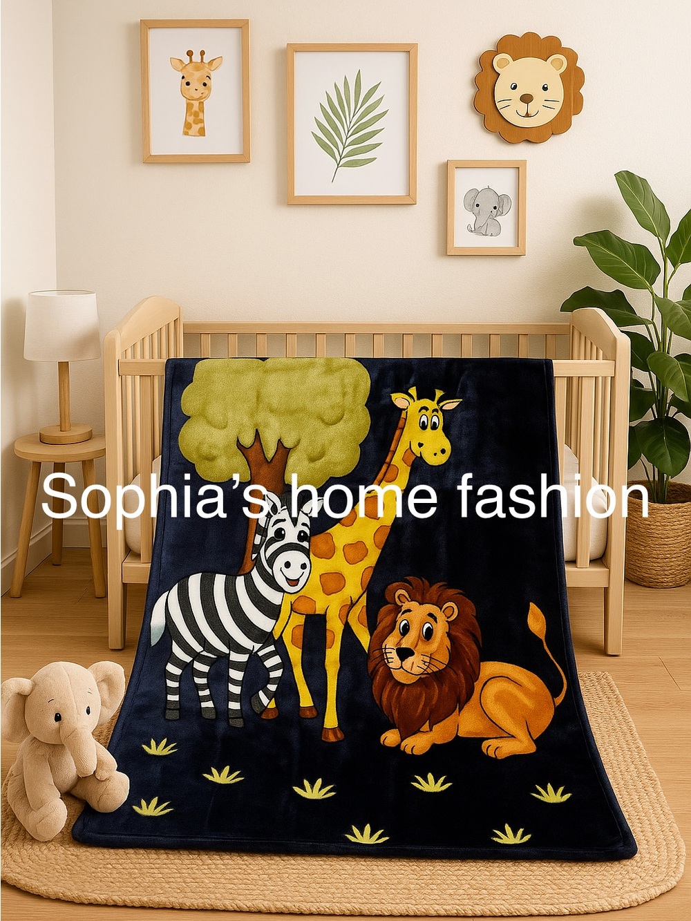 Safari receiving Baby blanket brand new in gift box